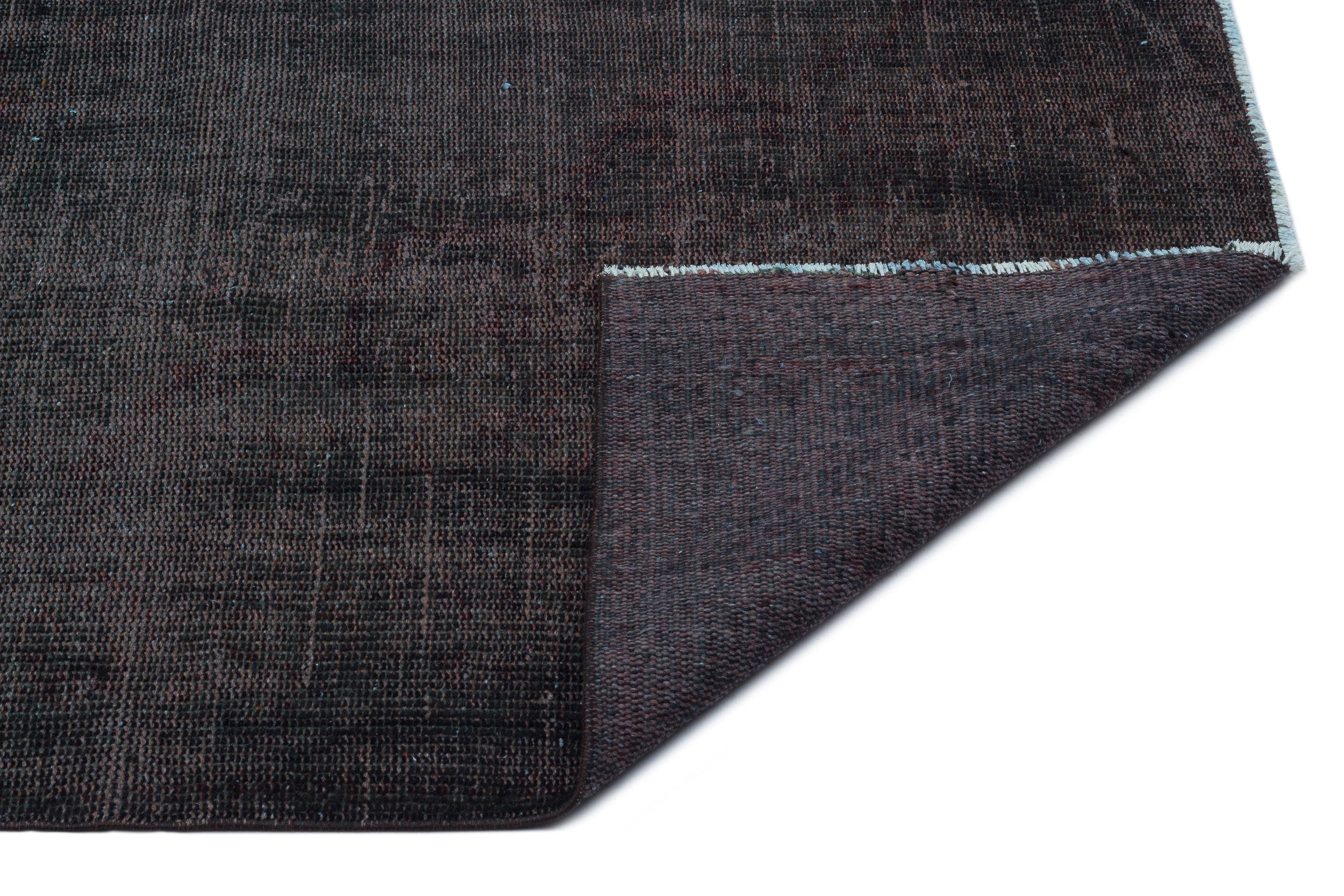 Atina Black Vintage Wool Handmade Area Rug 5'7" x 9'5"