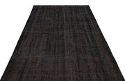 Atina Black Vintage Wool Handmade Area Rug 5'7" x 9'5"
