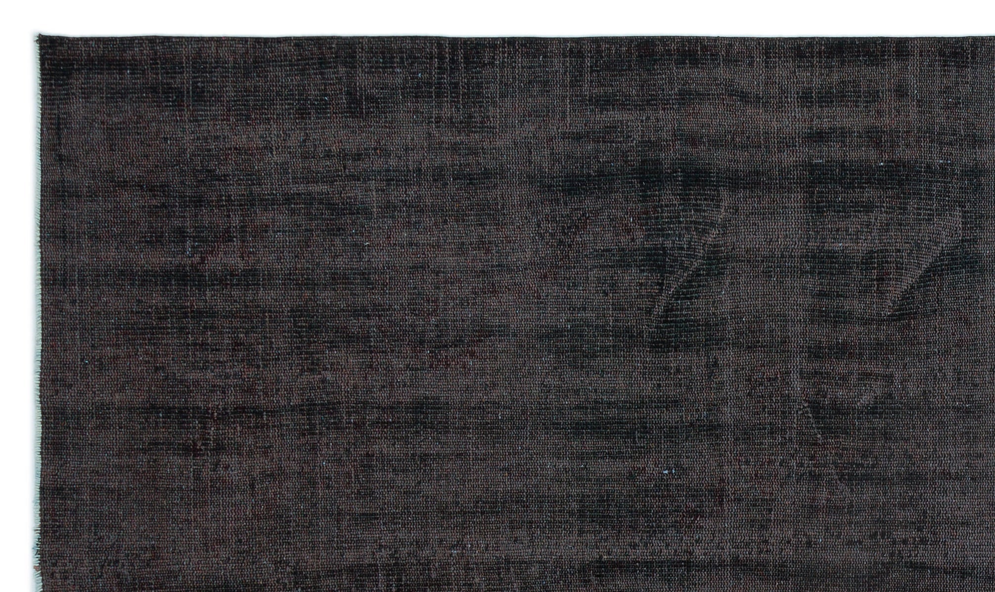 Atina Black Vintage Wool Handmade Area Rug 5'7" x 9'5"