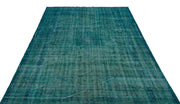 Atina Turquoise Vintage Wool Handmade Area Rug 6'3" x 8'6"