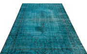 Atina Turquoise Vintage Wool Handmade Area Rug 5'10" x 8'7"