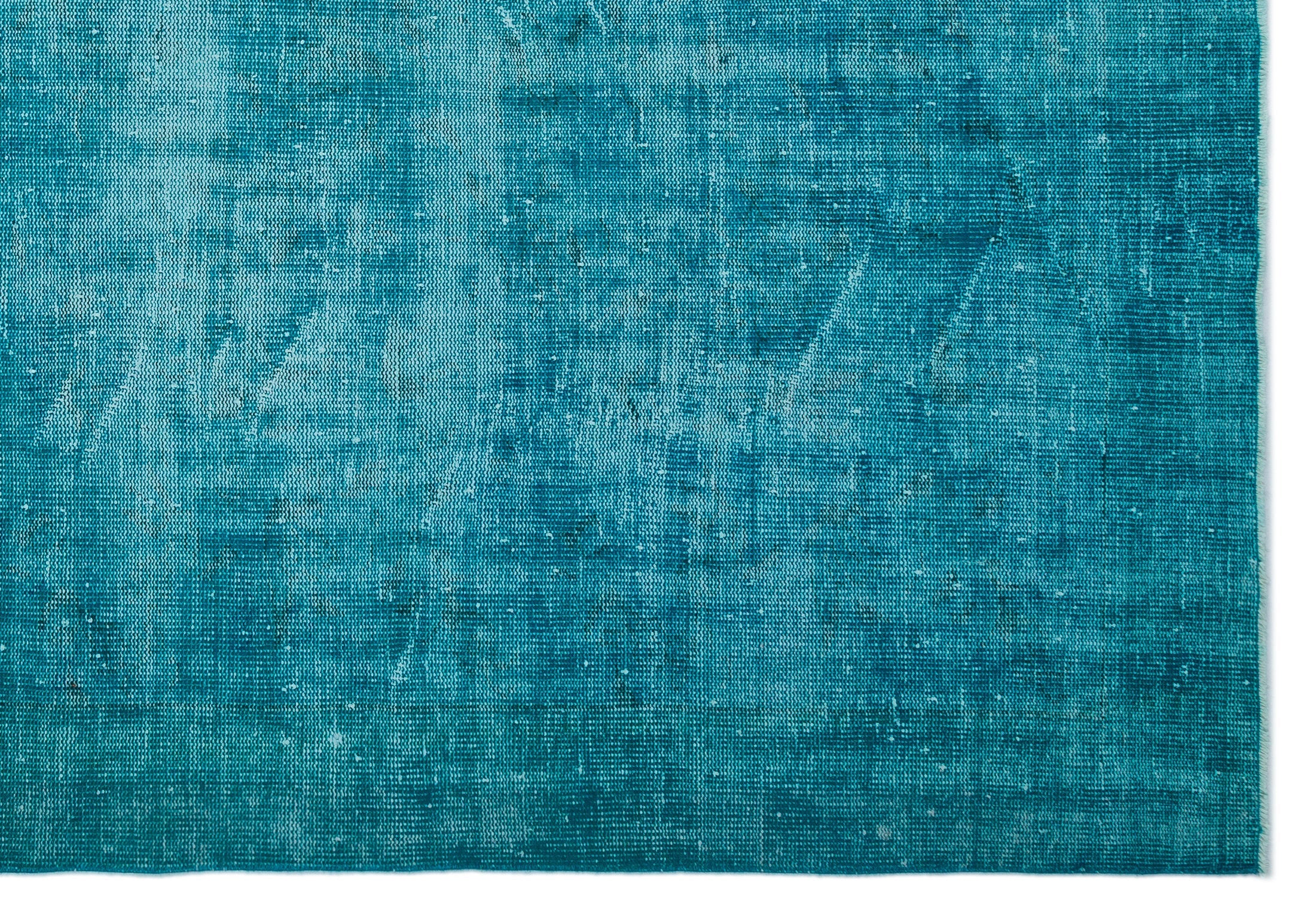 Atina Turquoise Vintage Wool Handmade Area Rug 7'2" x 10'2"