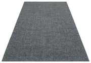 Modern Cotton Kilim - Anthracite Woven Kilim Carpet | Non Slip Soft Texture Rug