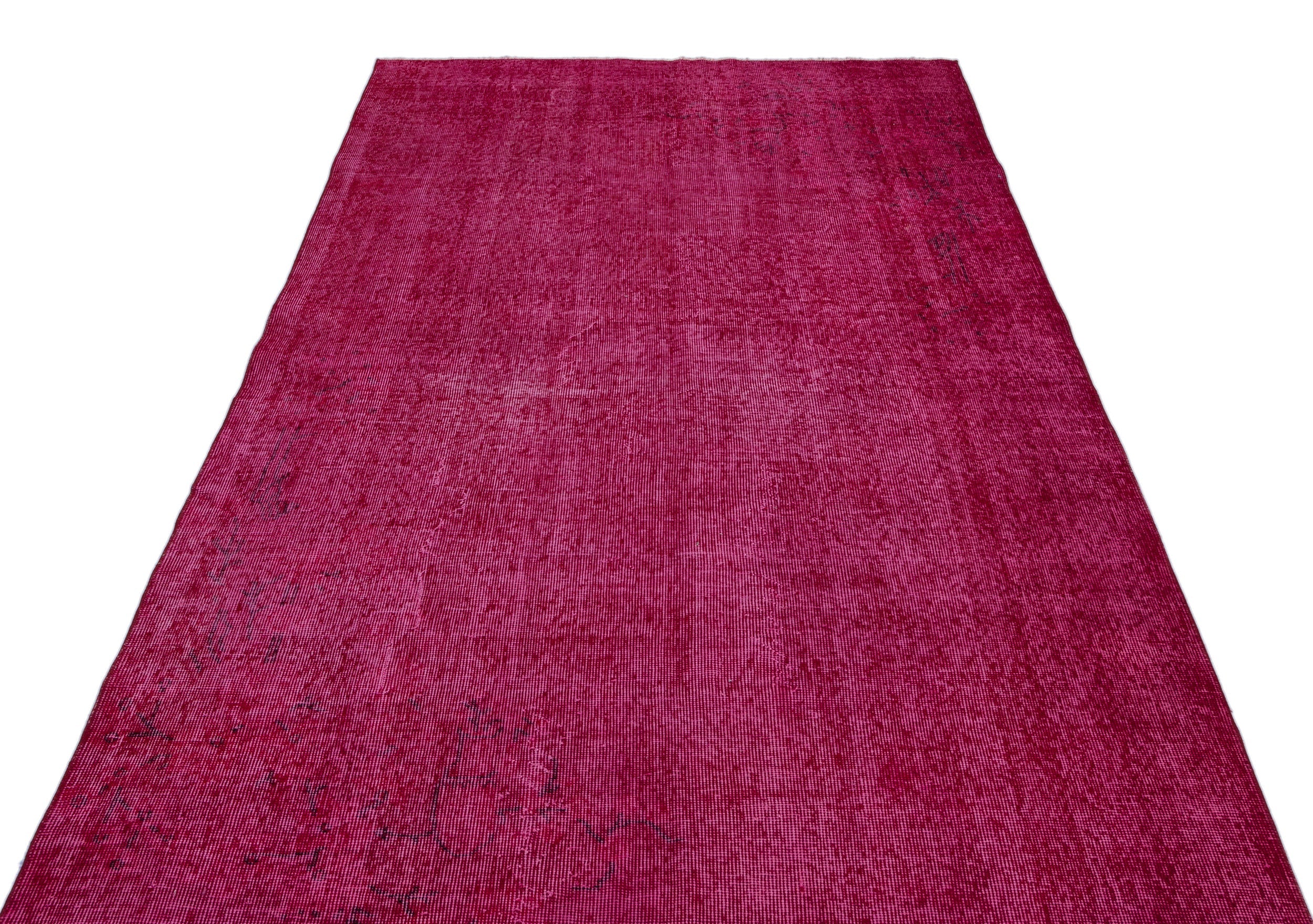 Atina Red Vintage Wool Handmade Area Rug 5'2" x 9'2"