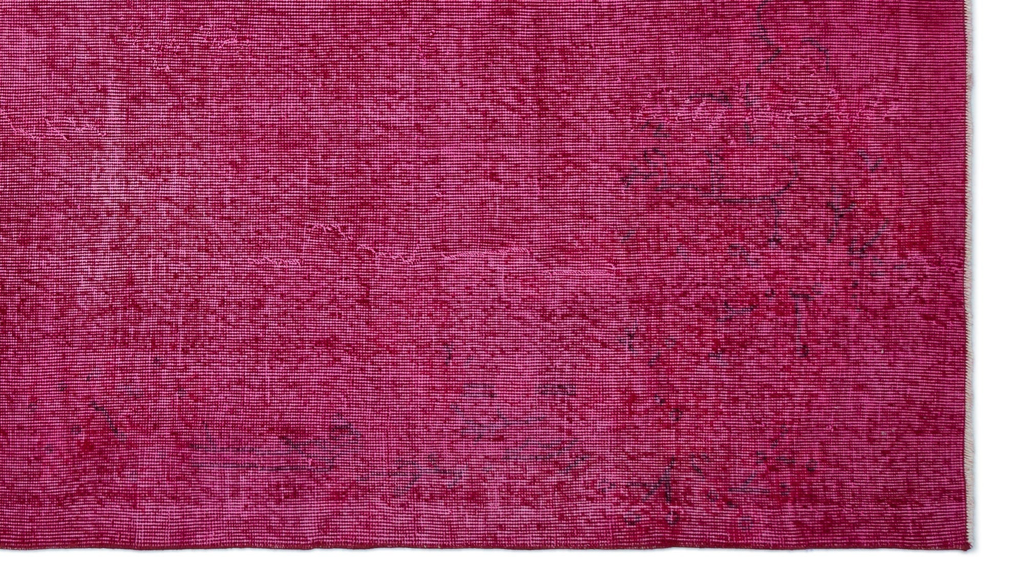 Atina Red Vintage Wool Handmade Area Rug 5'2" x 9'2"