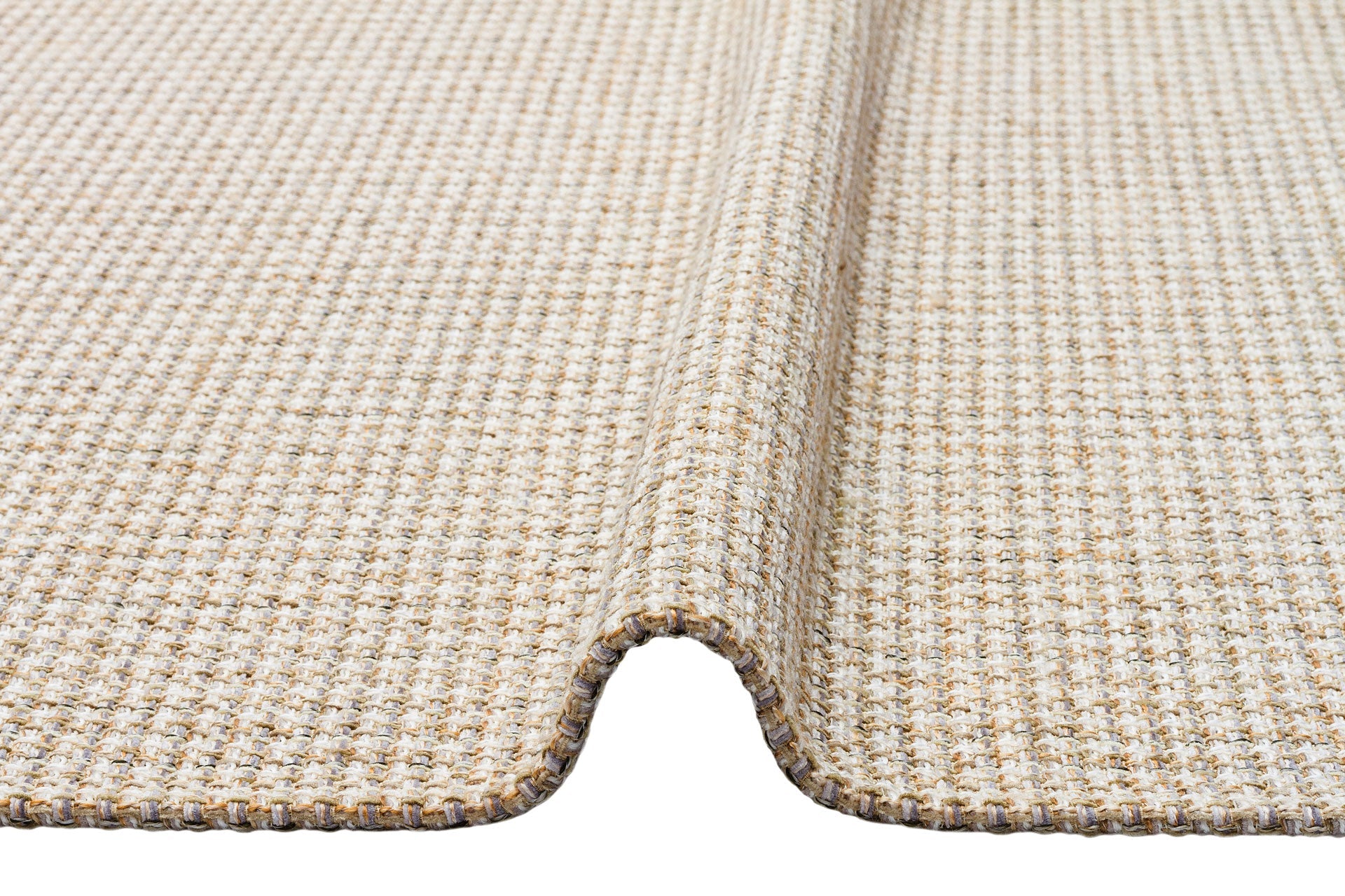 Modern Cotton Kilim Woven Kilim Carpet - Cream Area Rug | Non Slip Flatweave
