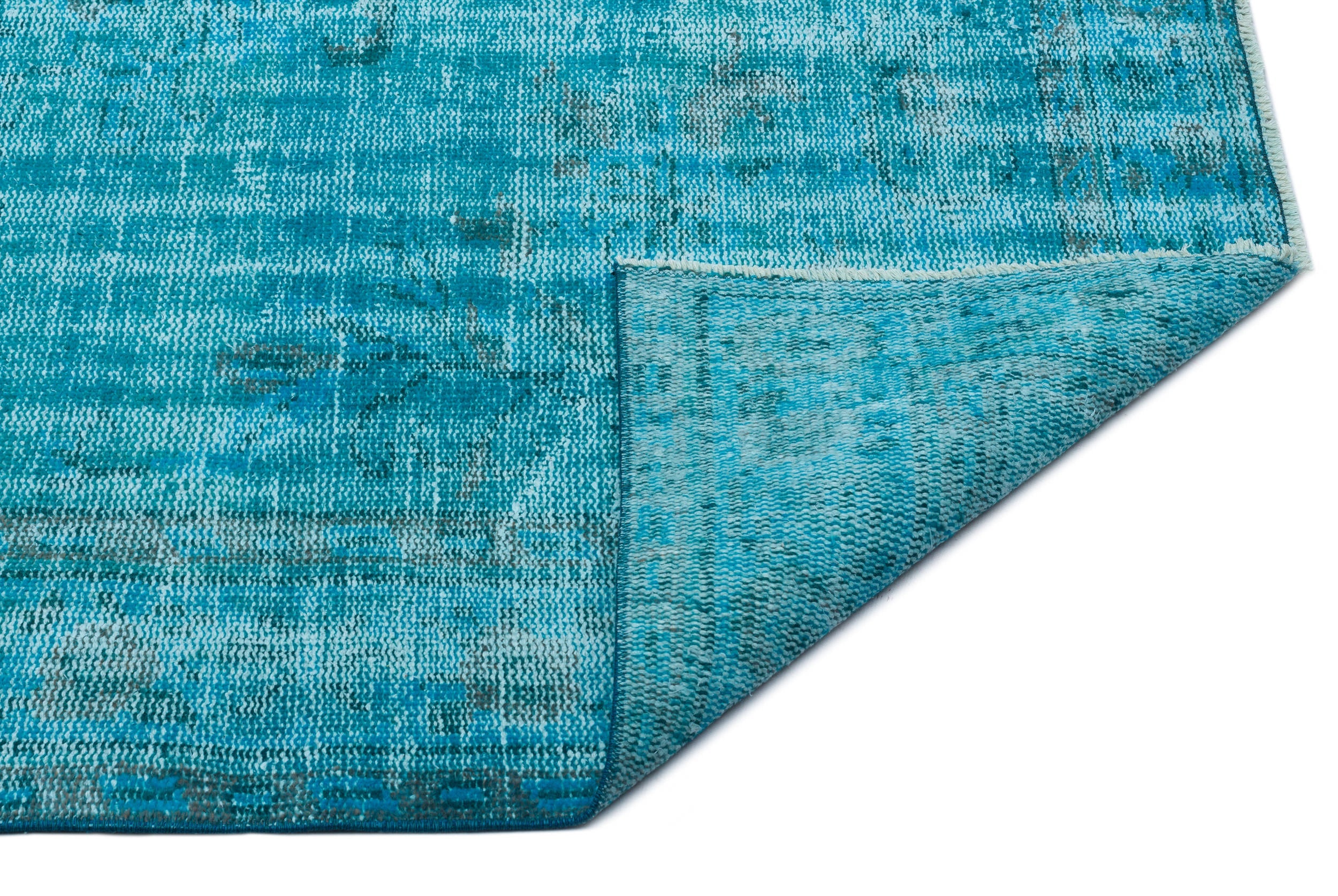 Atina Turquoise Vintage Wool Handmade Area Rug 5'0" x 9'0"