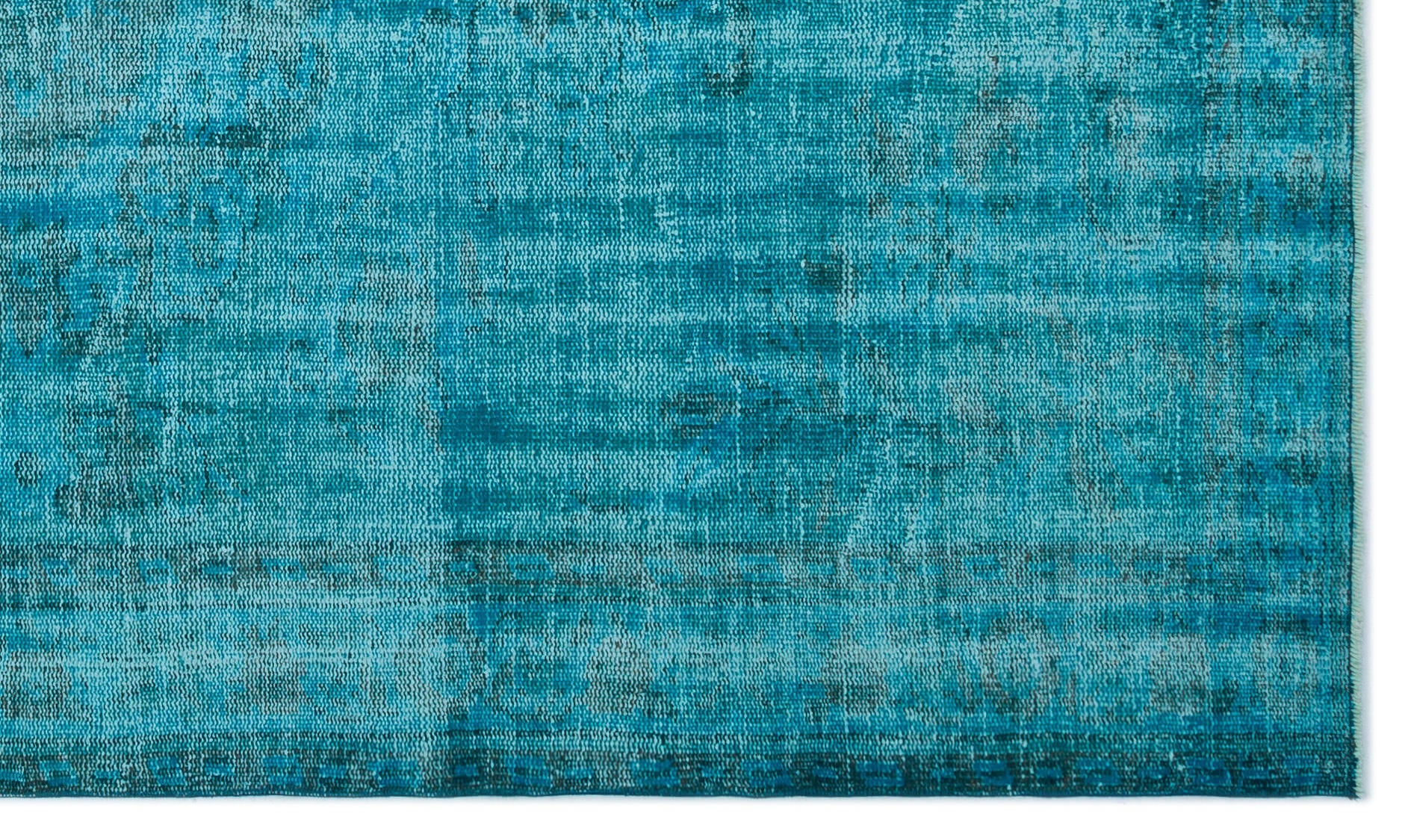 Atina Turquoise Vintage Wool Handmade Area Rug 5'0" x 9'0"