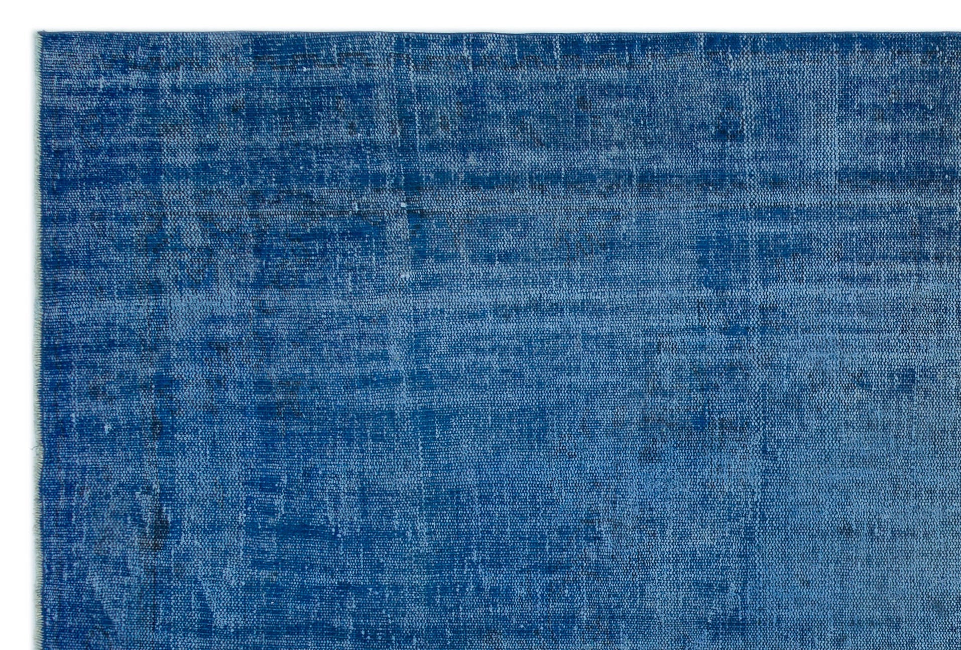 Atina Blue Vintage Wool Handmade Area Rug 6'0" x 8'10"
