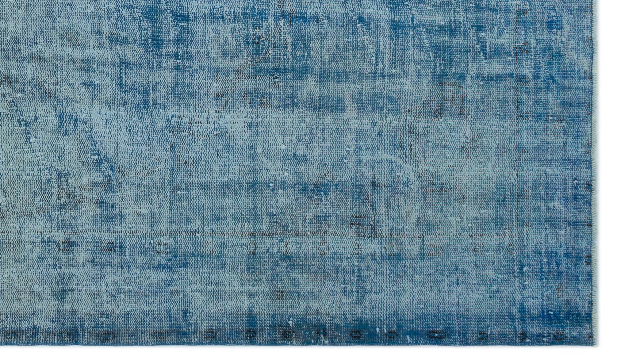Atina Blue Vintage Wool Handmade Area Rug 5'7" x 9'5"