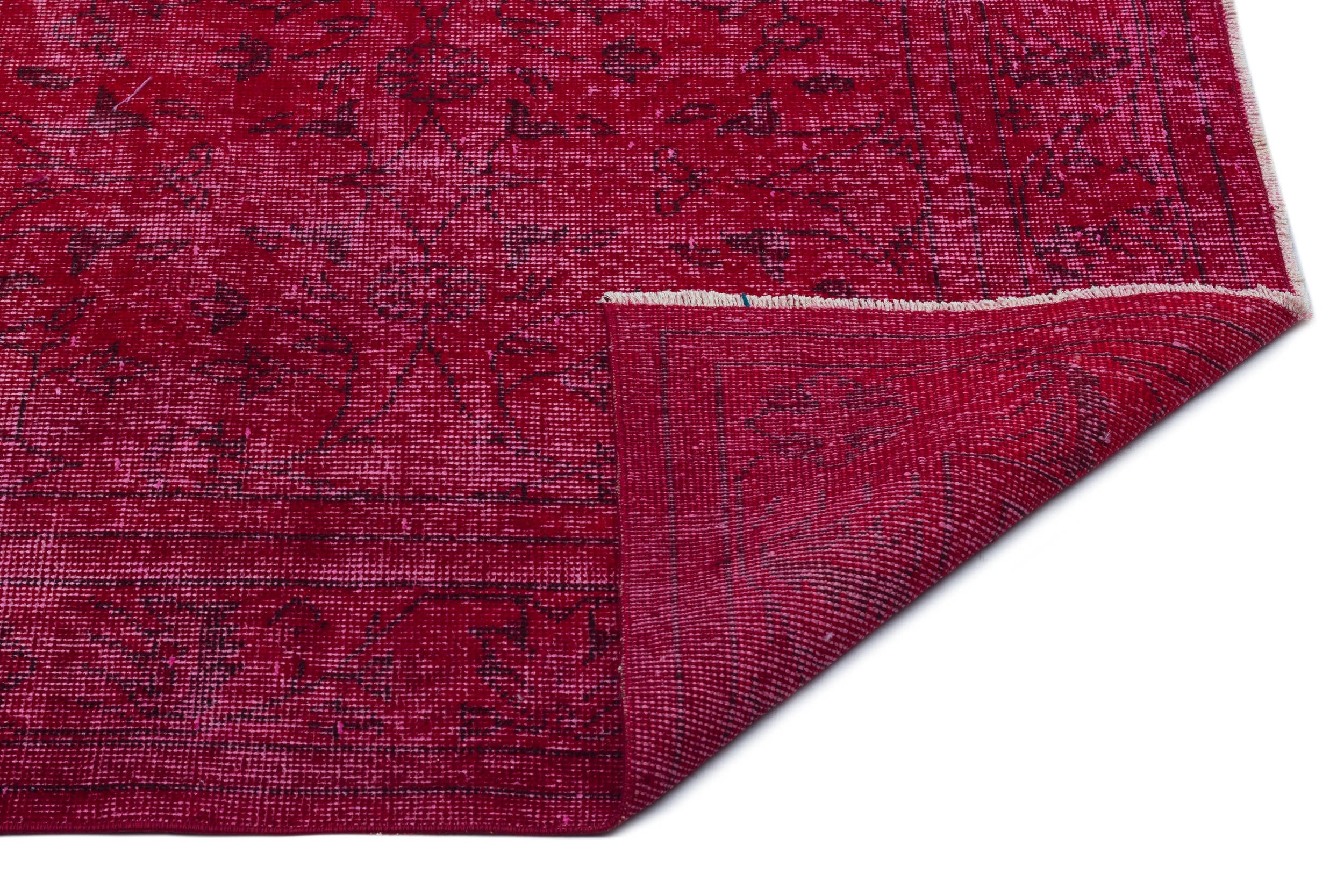 Atina Red Vintage Wool Handmade Area Rug 6'0" x 10'1"