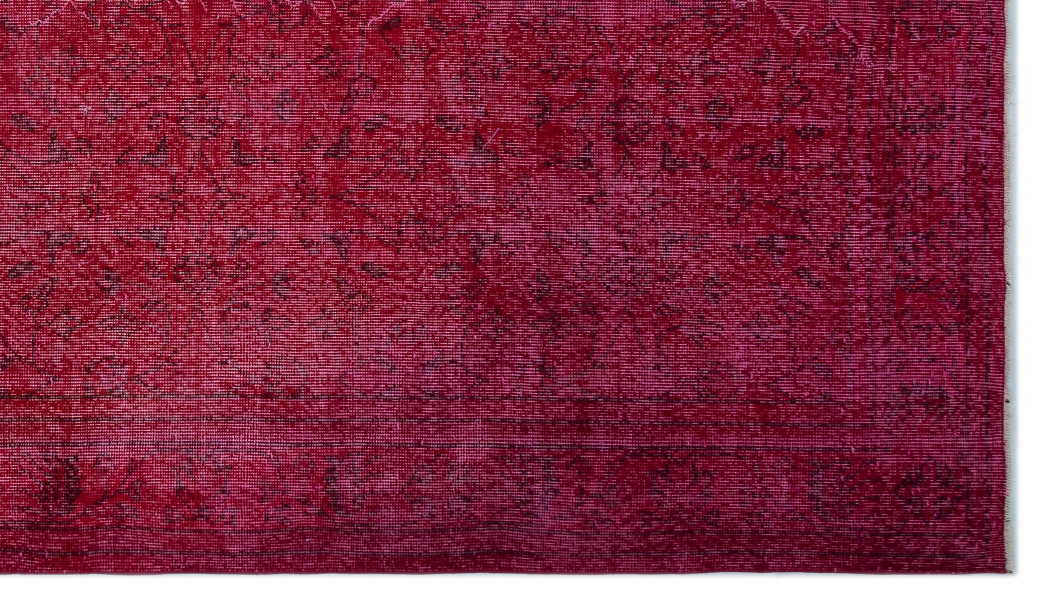 Atina Red Vintage Wool Handmade Area Rug 6'0" x 10'1"