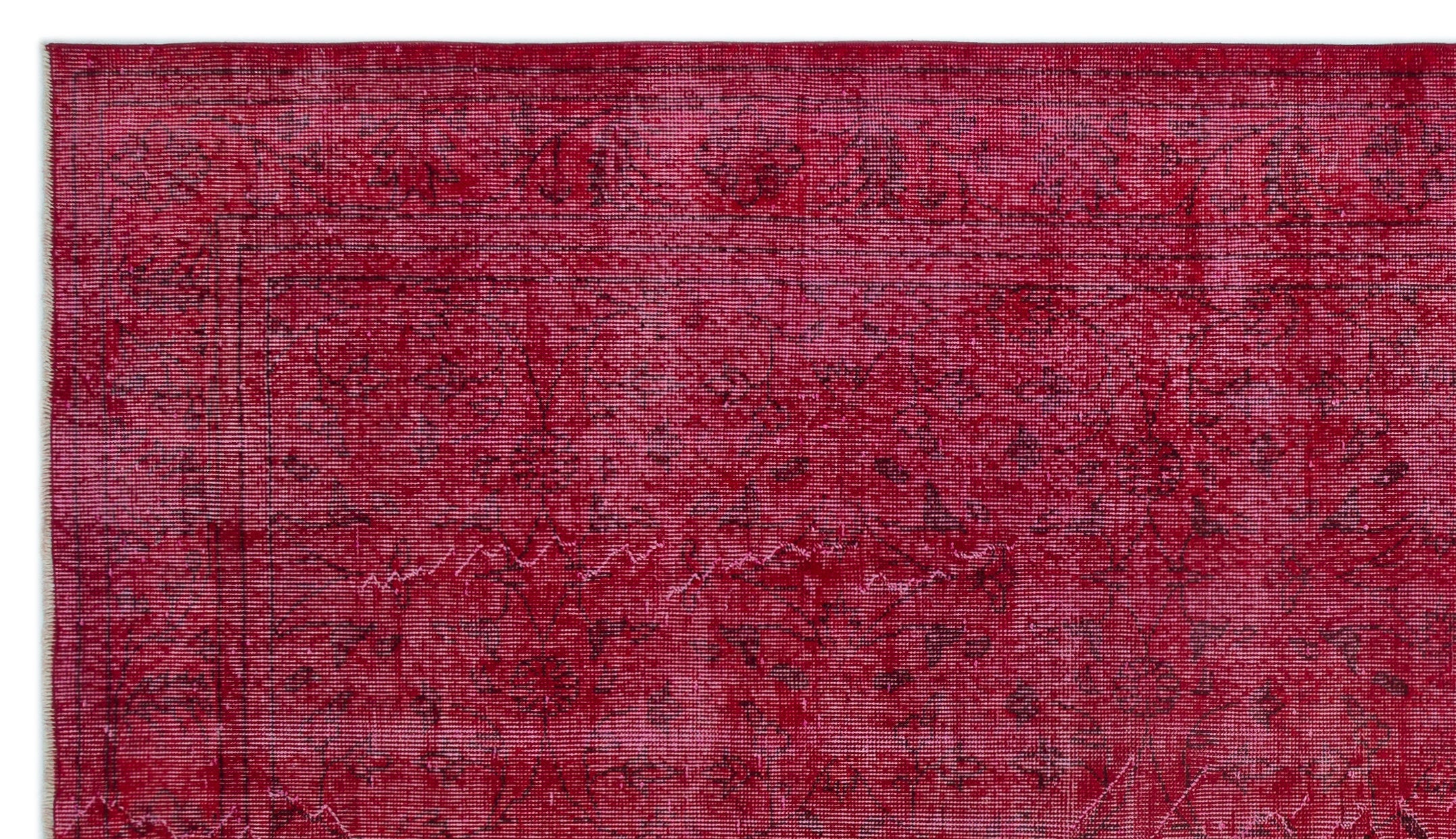 Atina Red Vintage Wool Handmade Area Rug 6'0" x 10'1"