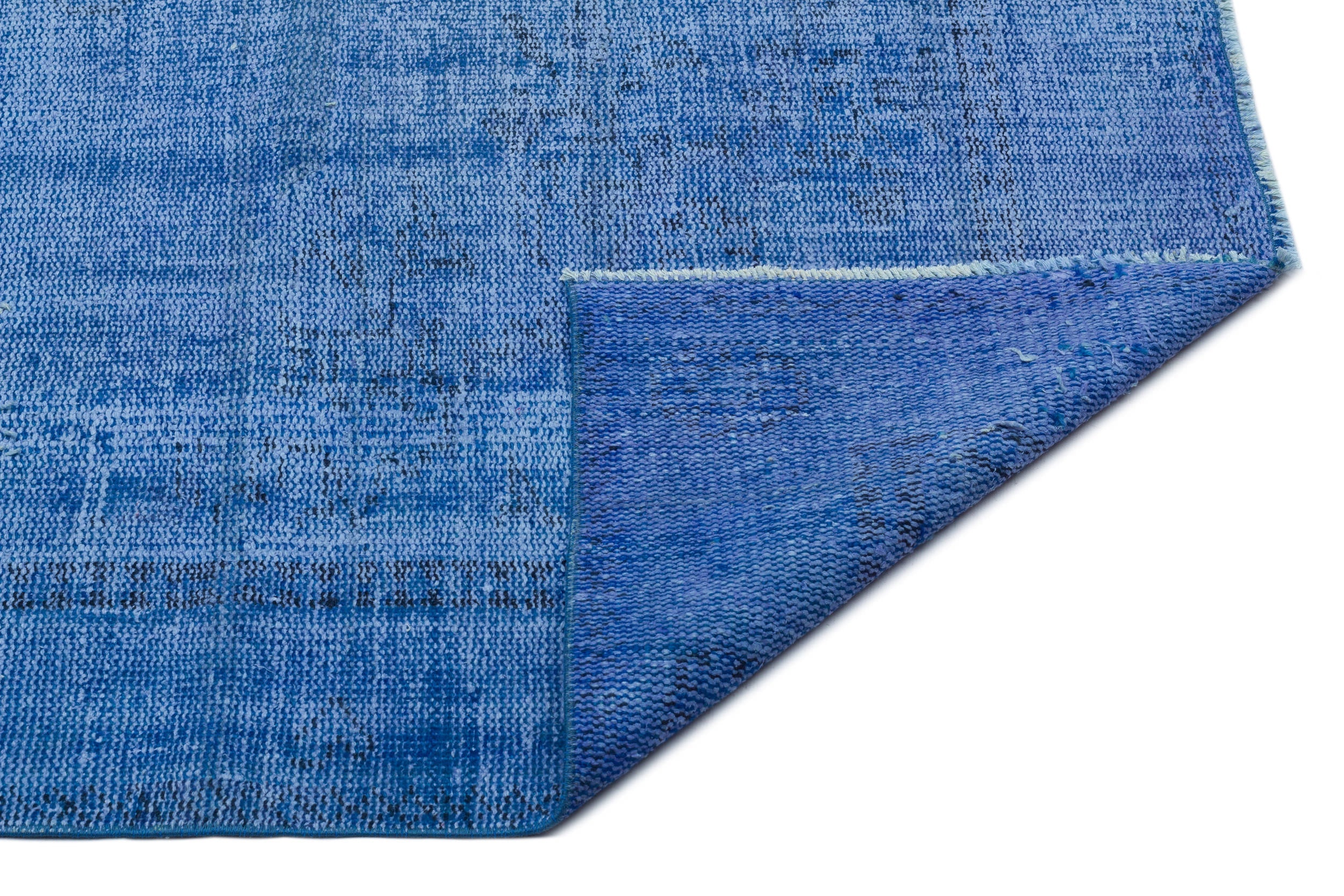 Atina Blue Vintage Wool Handmade Area Rug 5'9" x 8'11"