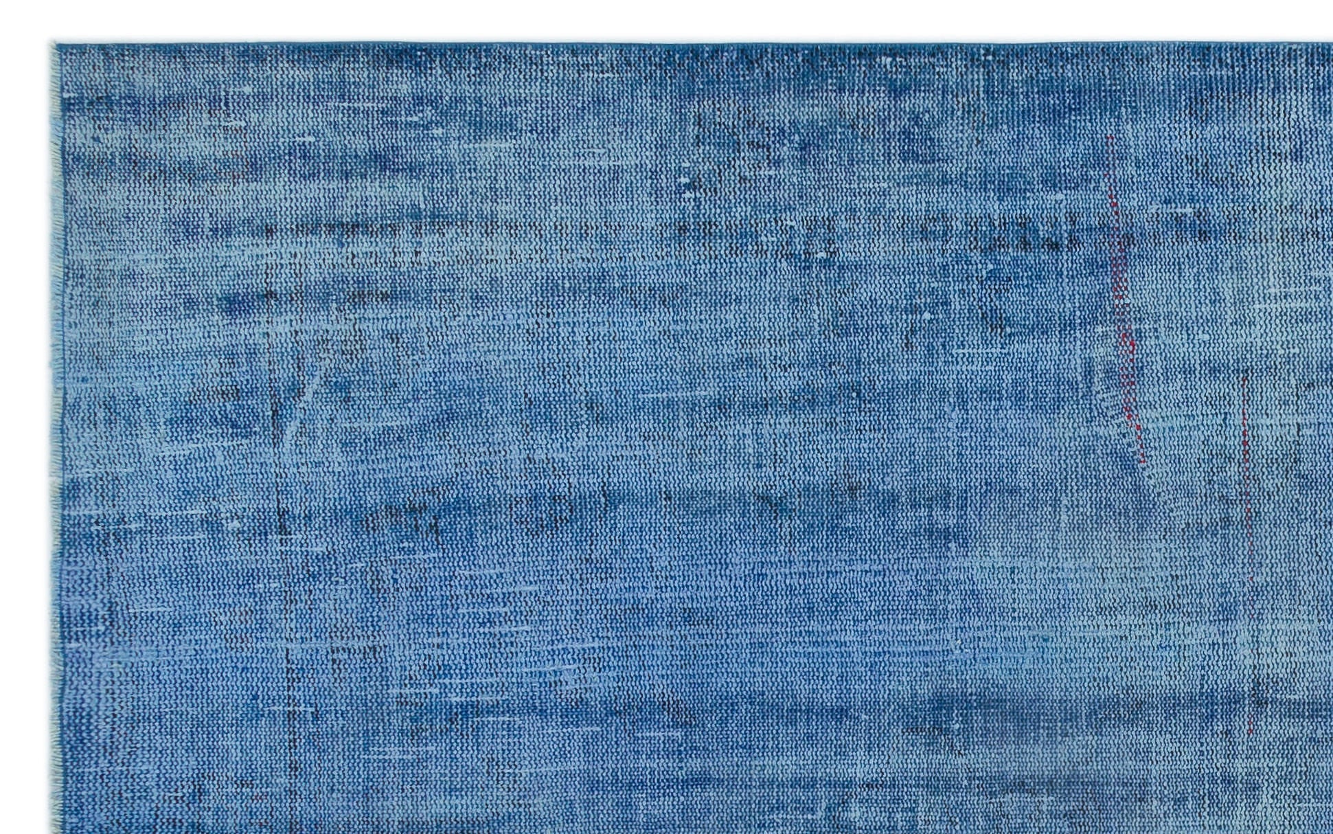 Atina Blue Vintage Wool Handmade Area Rug 5'9" x 8'11"