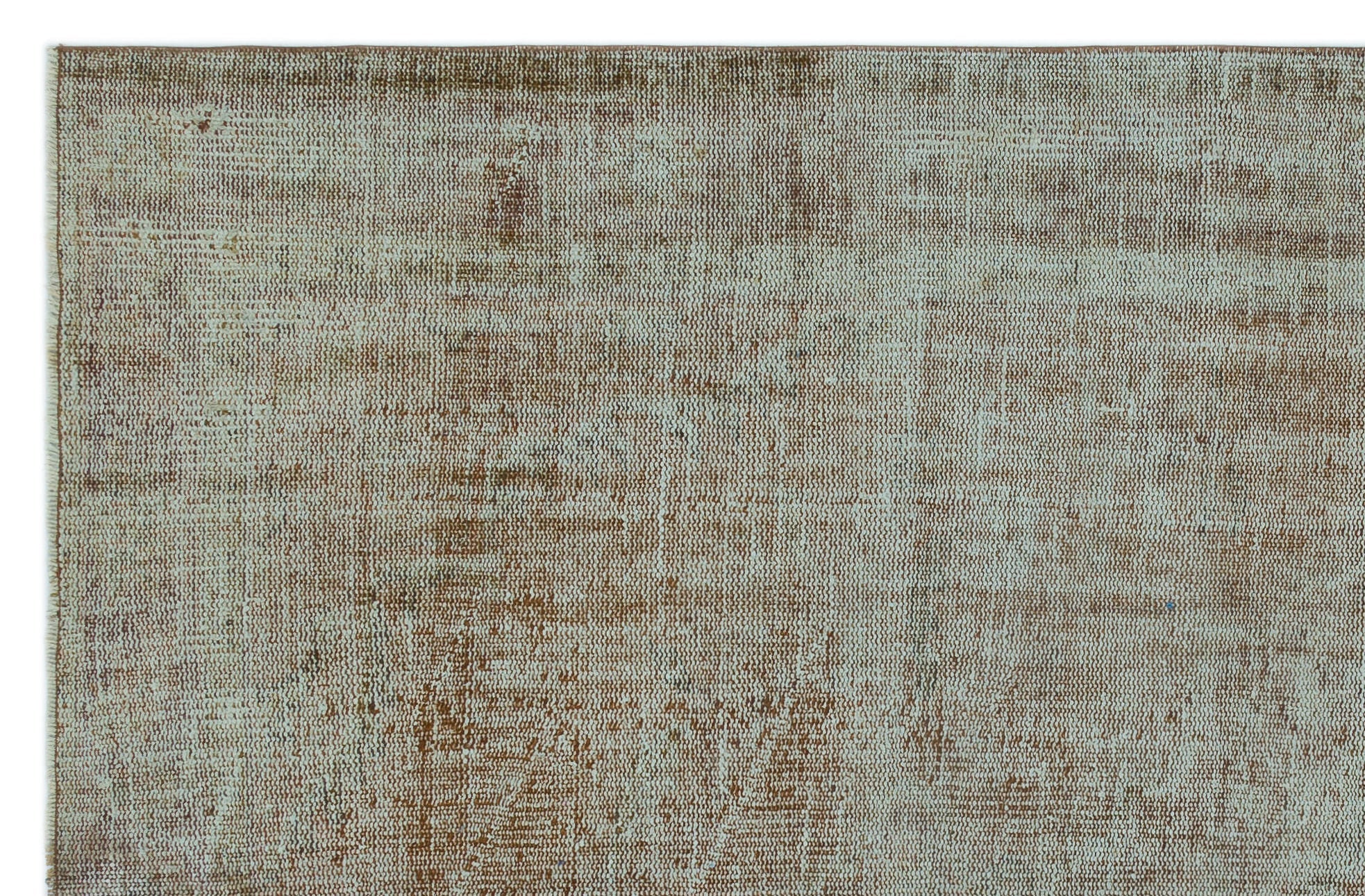 Atina Brown Vintage Wool Handmade Area Rug 5'7" x 9'10"