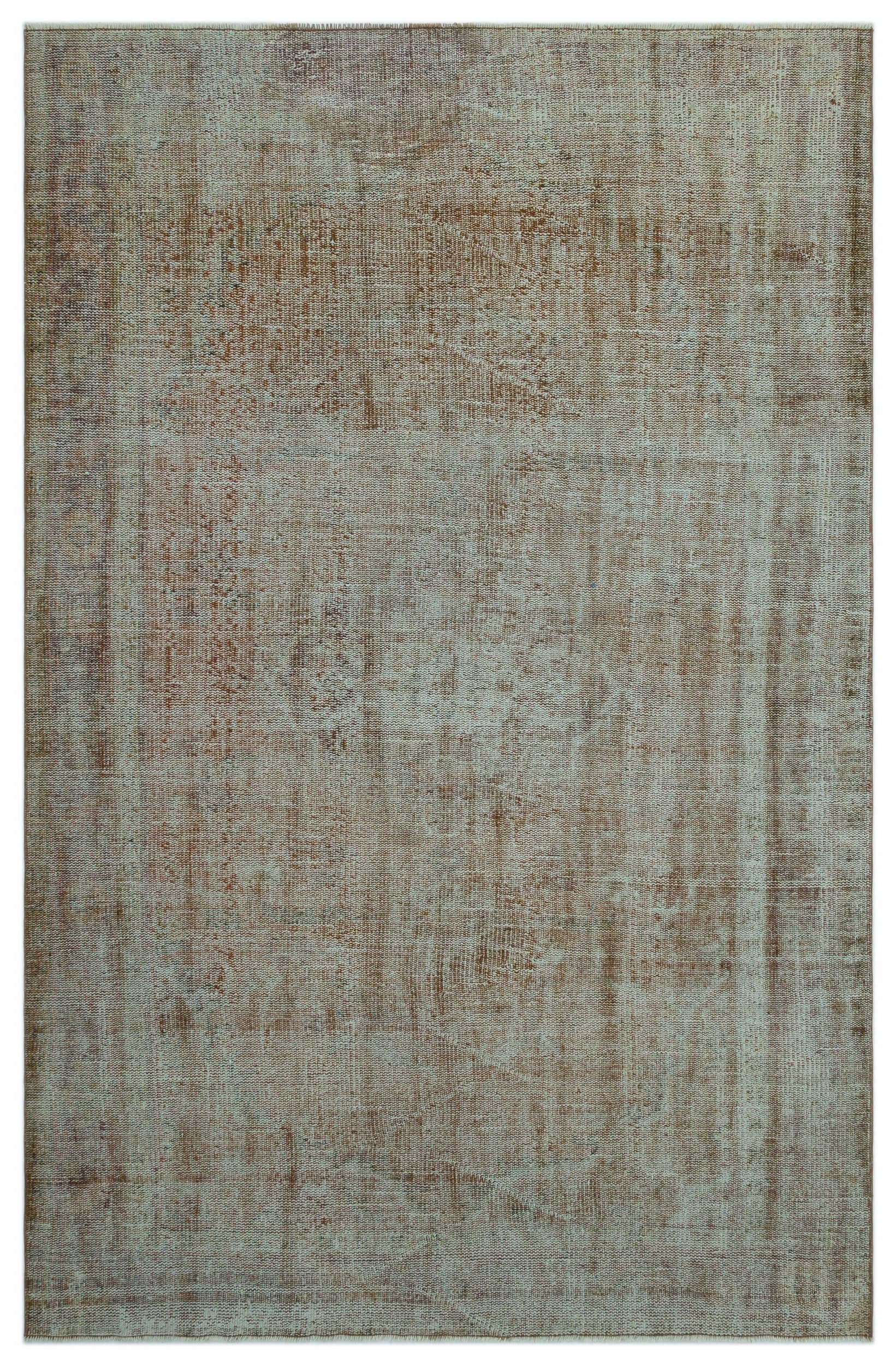 Atina Brown Vintage Wool Handmade Area Rug 5'7" x 9'10"
