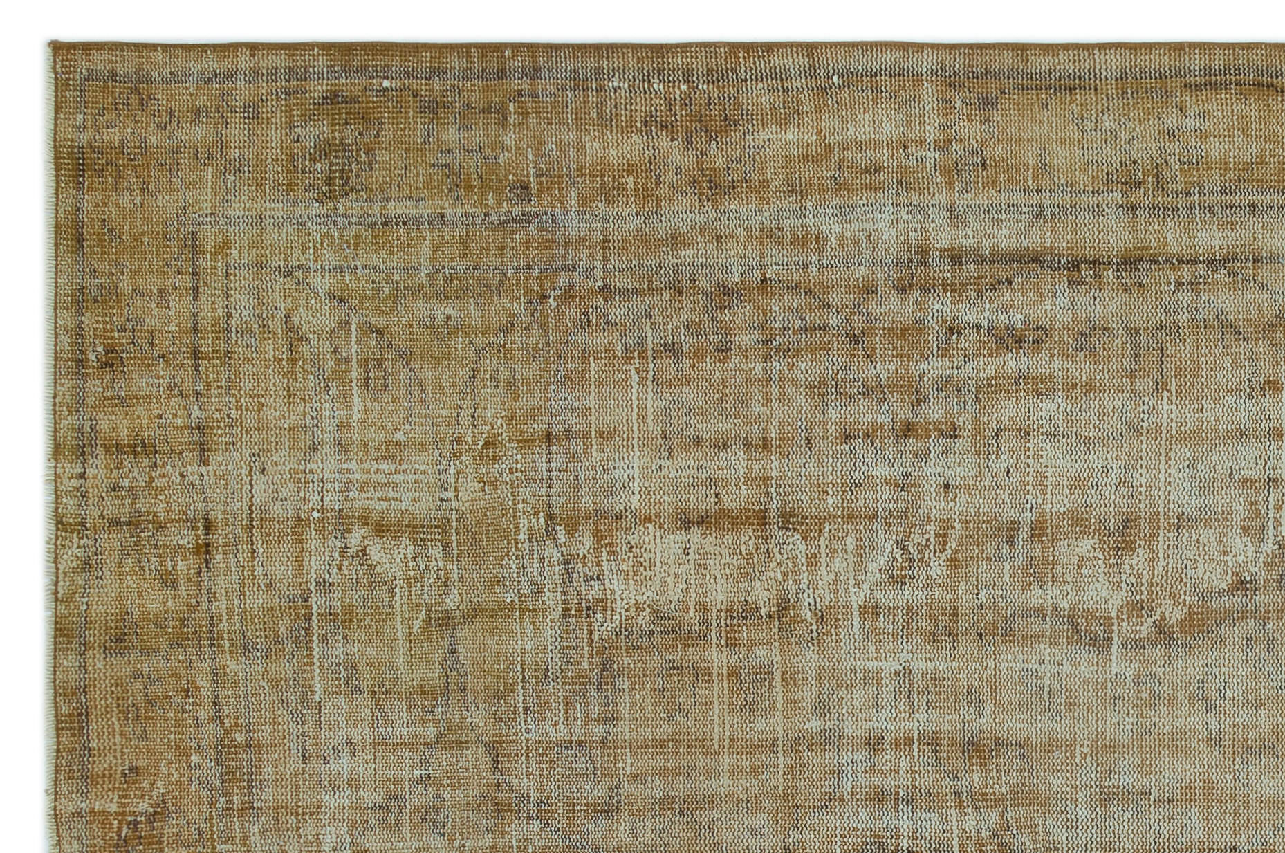 Atina Brown Vintage Wool Handmade Area Rug 5'10" x 8'8"