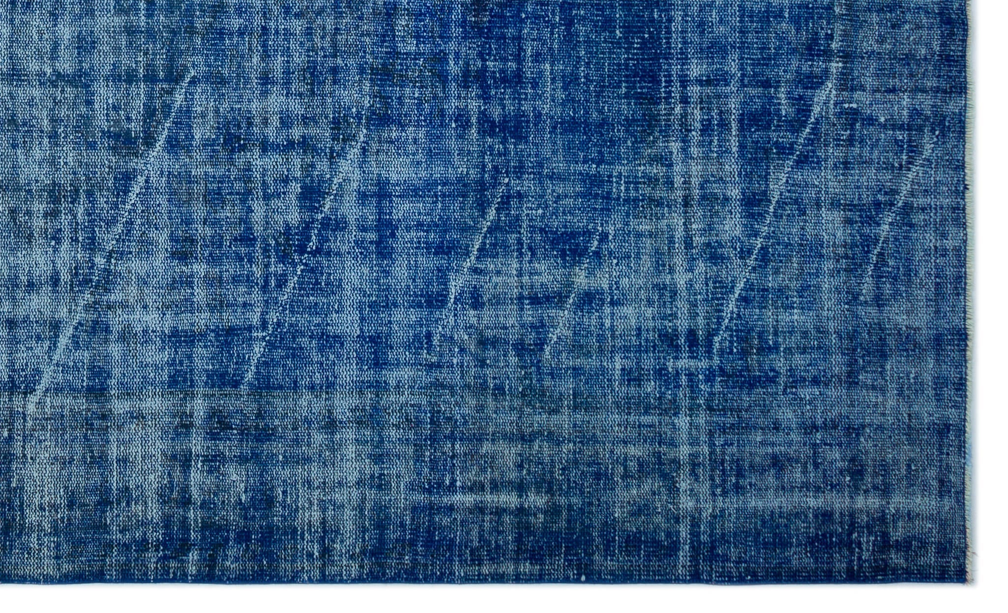 Atina Blue Vintage Wool Handmade Area Rug 6'6" x 8'7"