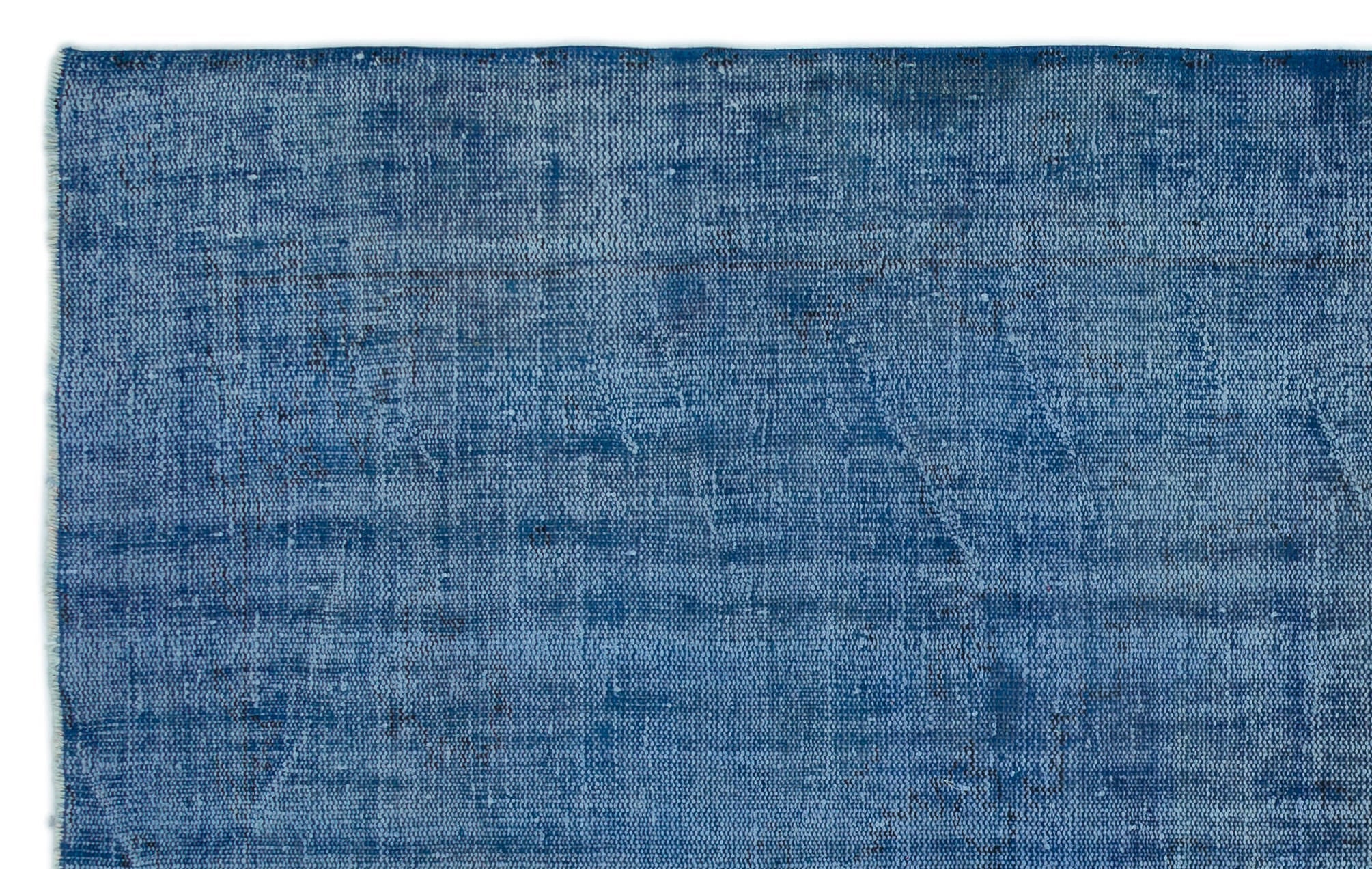Atina Blue Vintage Wool Handmade Area Rug 5'9" x 9'4"