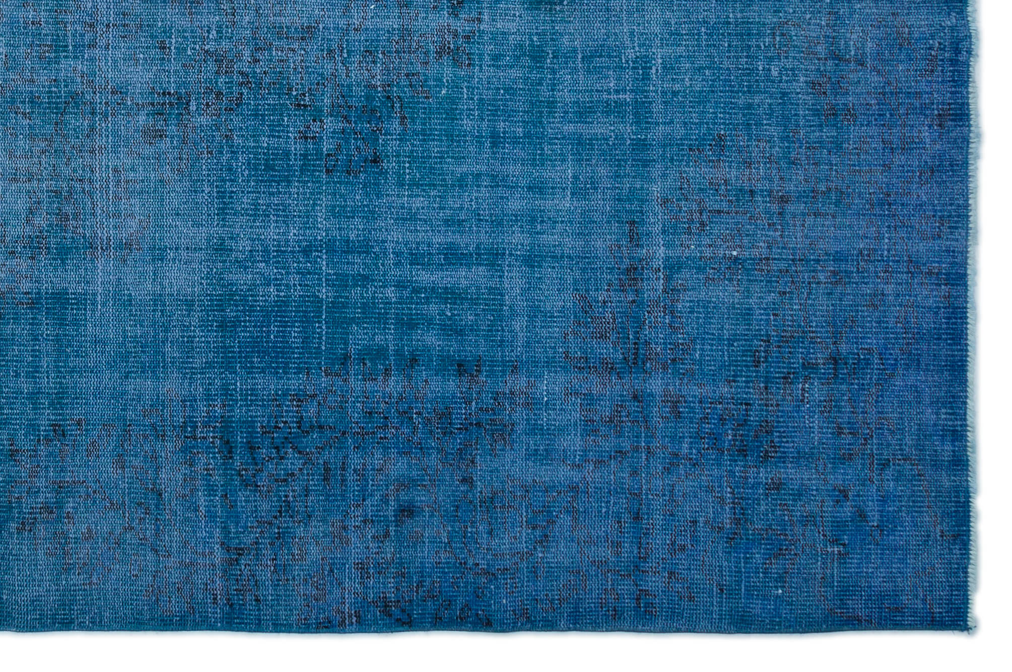 Atina Blue Vintage Wool Handmade Area Rug 6'3" x 9'0"