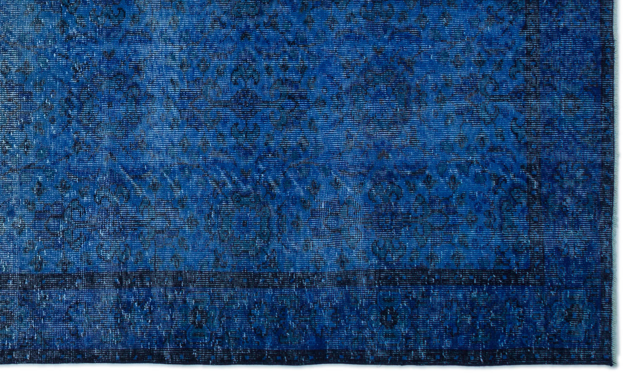 Atina Blue Vintage Wool Handmade Area Rug 6'0" x 9'7"