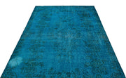 Atina Turquoise Vintage Wool Handmade Area Rug 5'6" x 9'2"