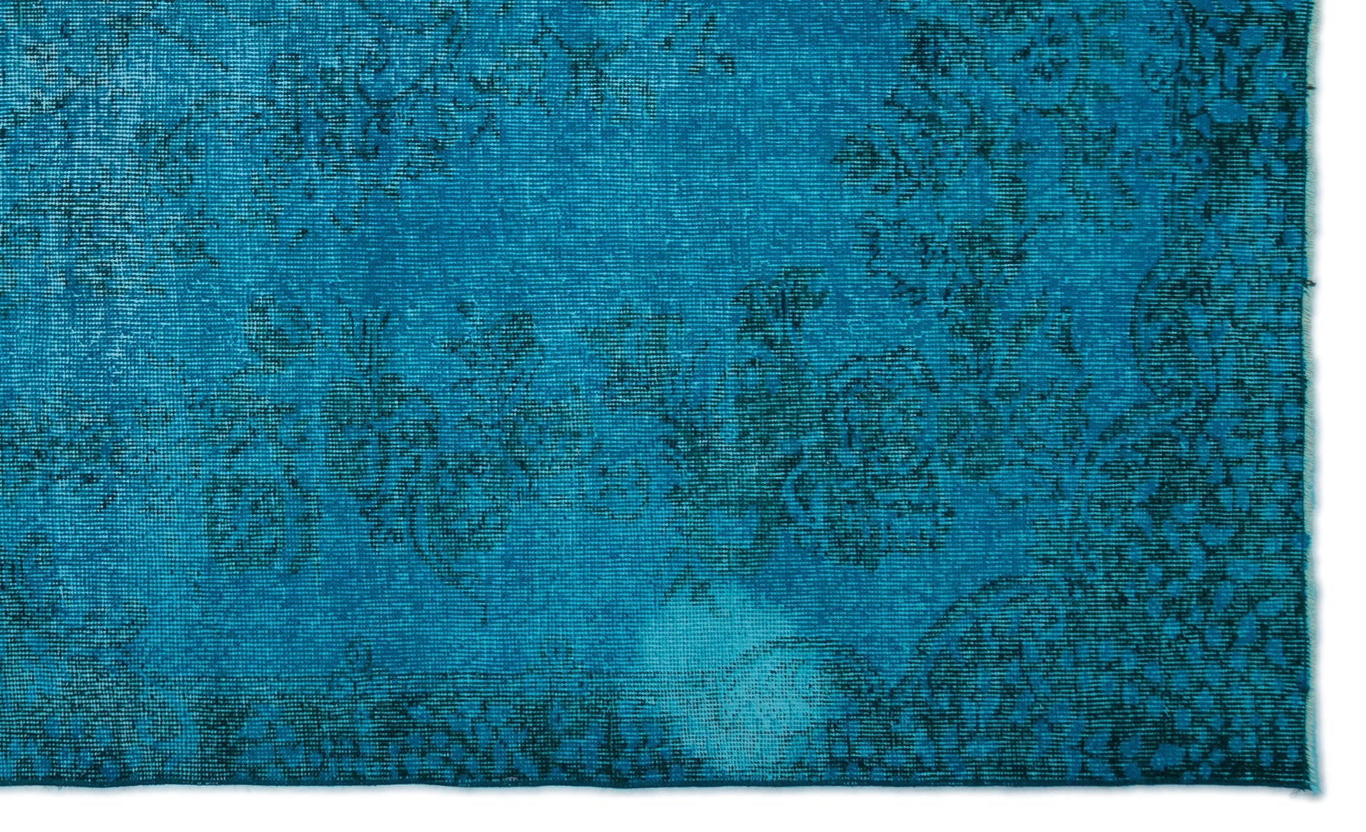 Atina Turquoise Vintage Wool Handmade Area Rug 5'6" x 9'2"