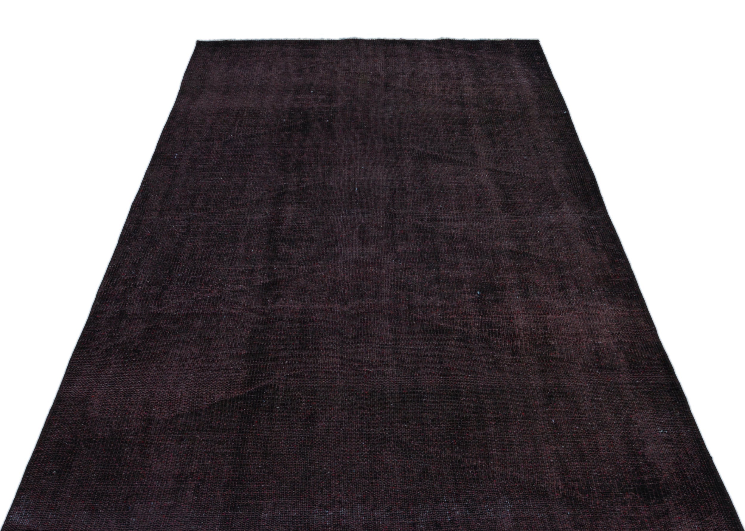 Atina Purple Vintage Wool Handmade Area Rug 4'8" x 7'11"