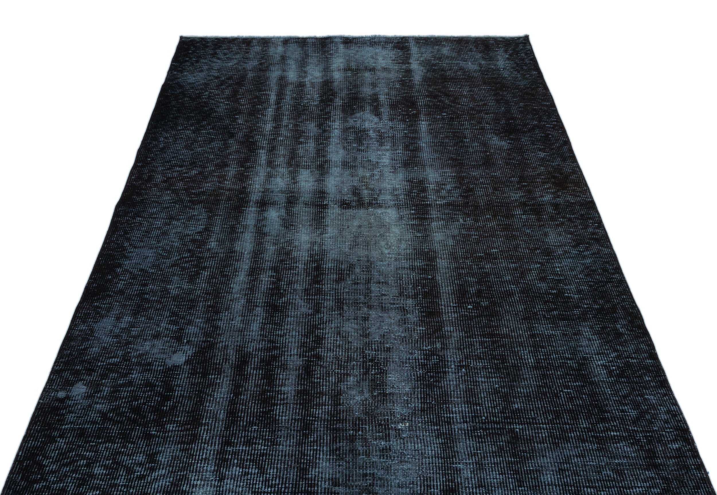 Atina Black Vintage Wool Handmade Area Rug 4'9" x 7'8"