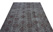 Atina Grey Vintage Wool Handmade Area Rug 5'9" x 9'1"