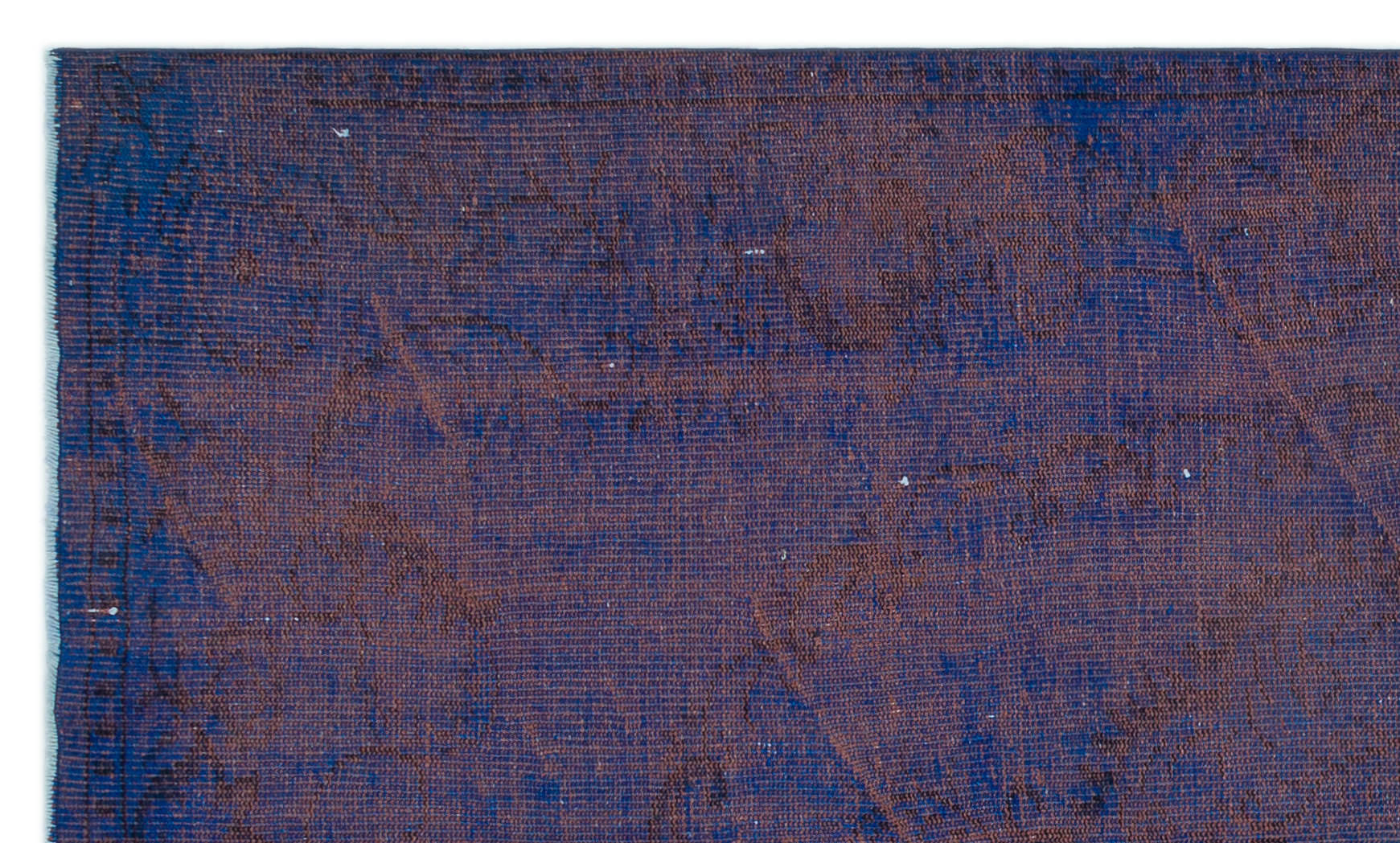 Atina Purple Vintage Wool Handmade Area Rug 4'9" x 8'2"