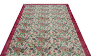 Atina Cream Vintage Wool Handmade Area Rug 5'5" x 8'9"