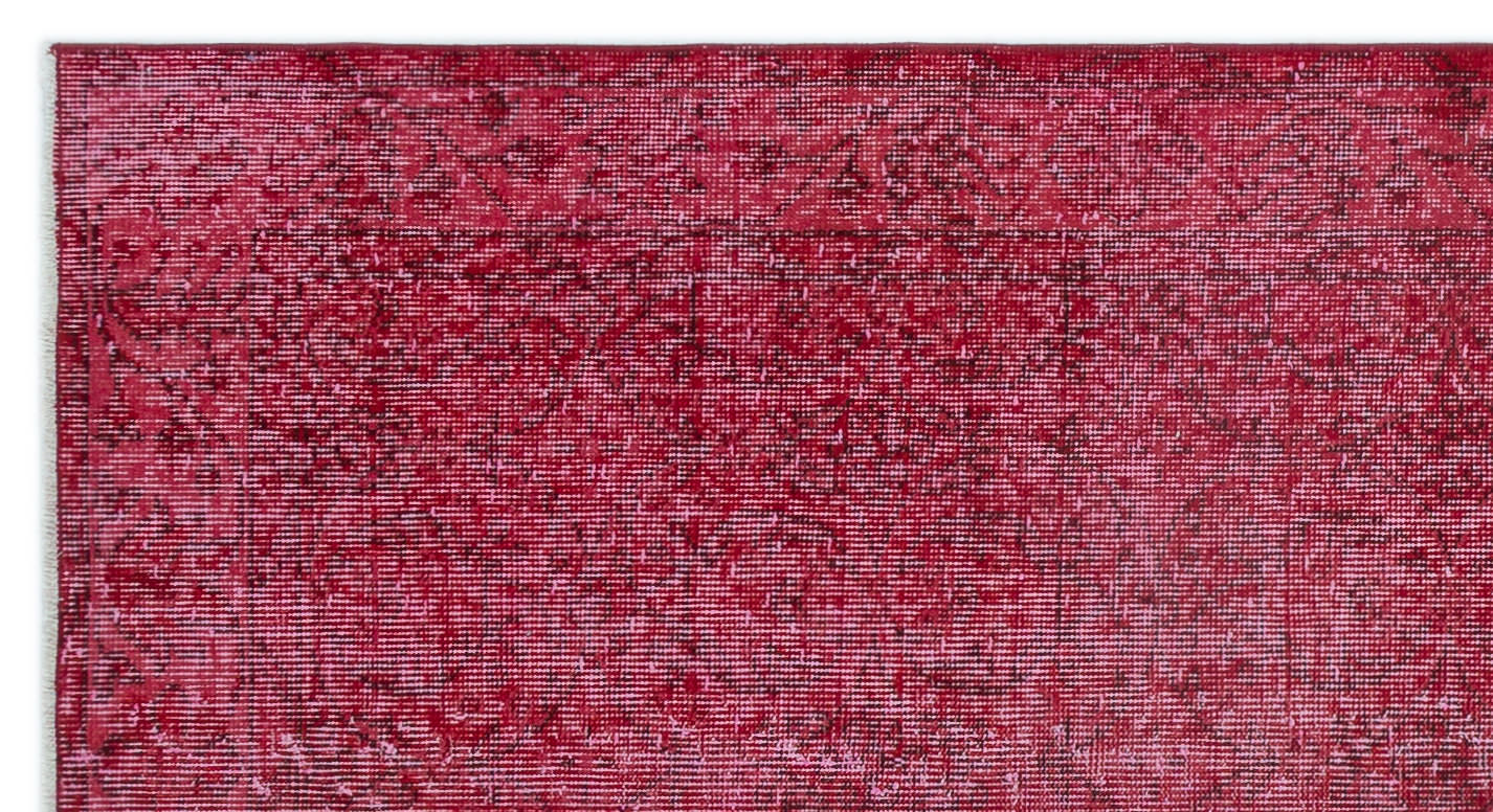 Atina Red Vintage Wool Handmade Area Rug 3'7" x 6'8"
