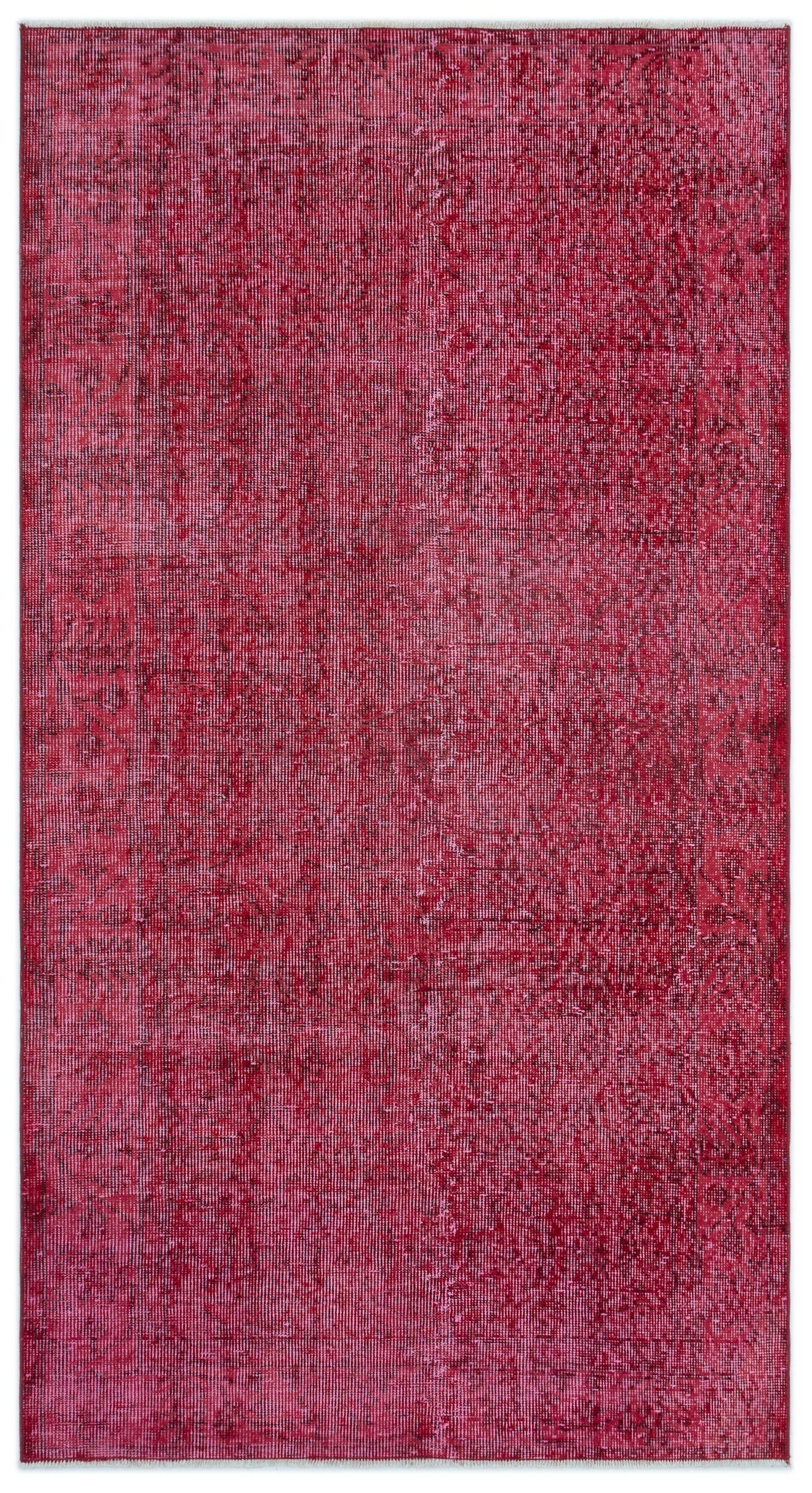Atina Red Vintage Wool Handmade Area Rug 3'7" x 6'8"