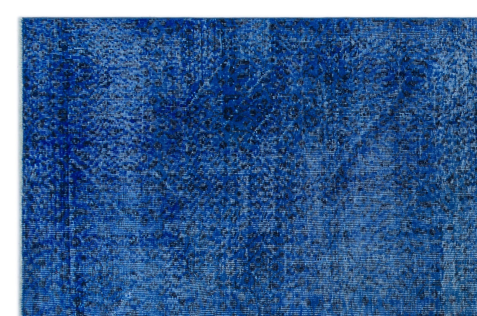 Atina Blue Vintage Wool Handmade Area Rug 5'8" x 8'7"