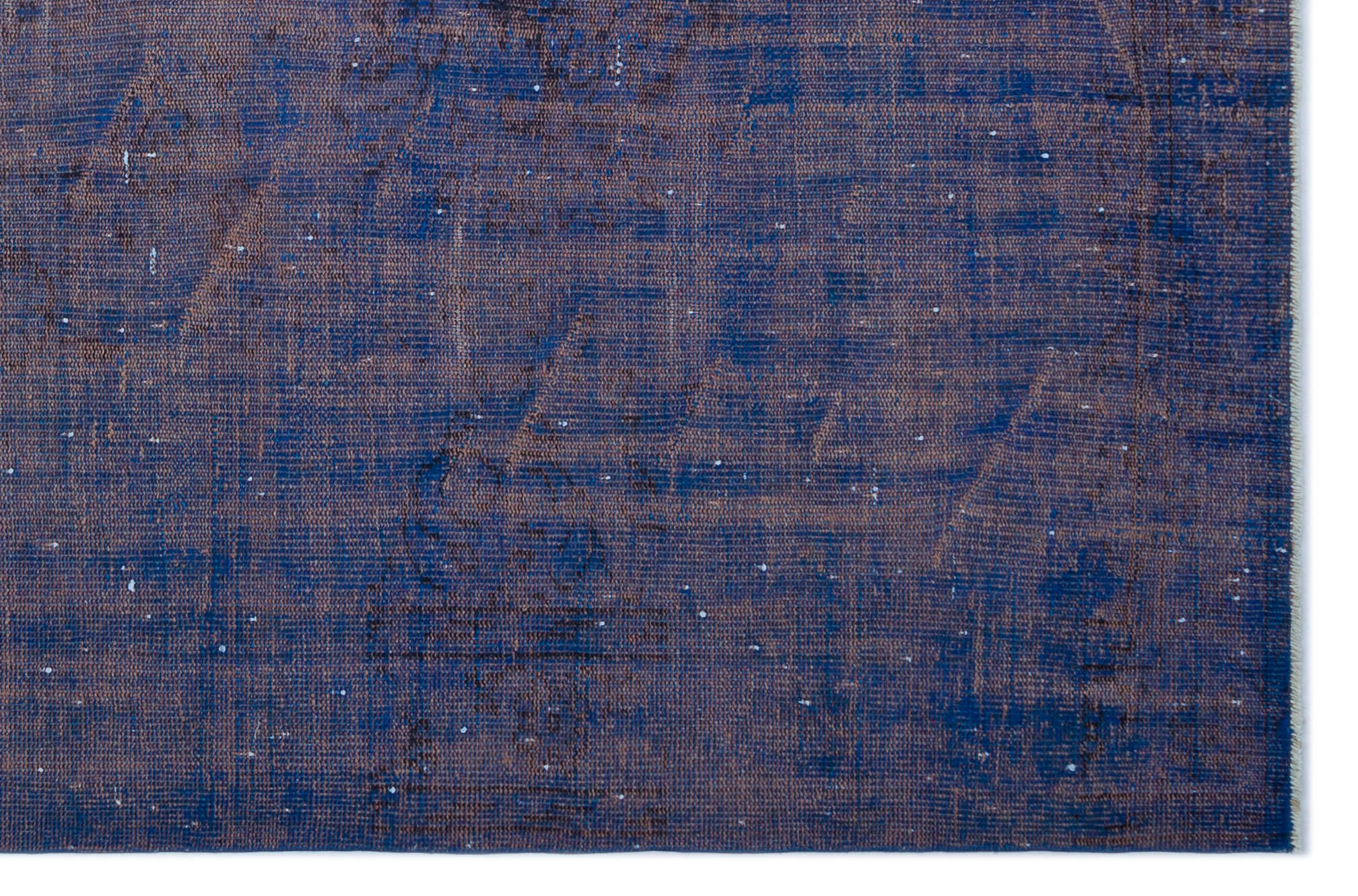 Atina Blue Vintage Wool Handmade Area Rug 6'1" x 9'5"