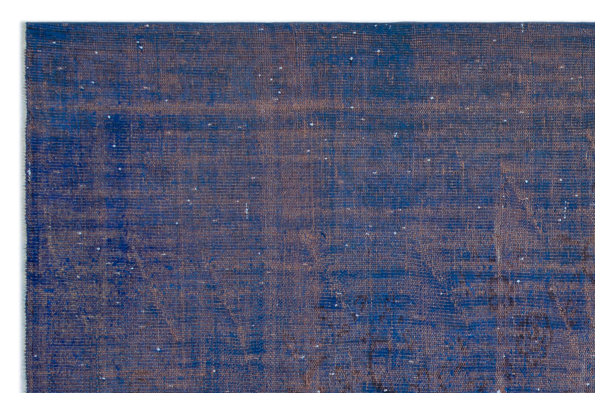 Atina Blue Vintage Wool Handmade Area Rug 6'1" x 9'5"