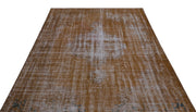 Atina Brown Vintage Wool Handmade Area Rug 5'9" x 9'9"