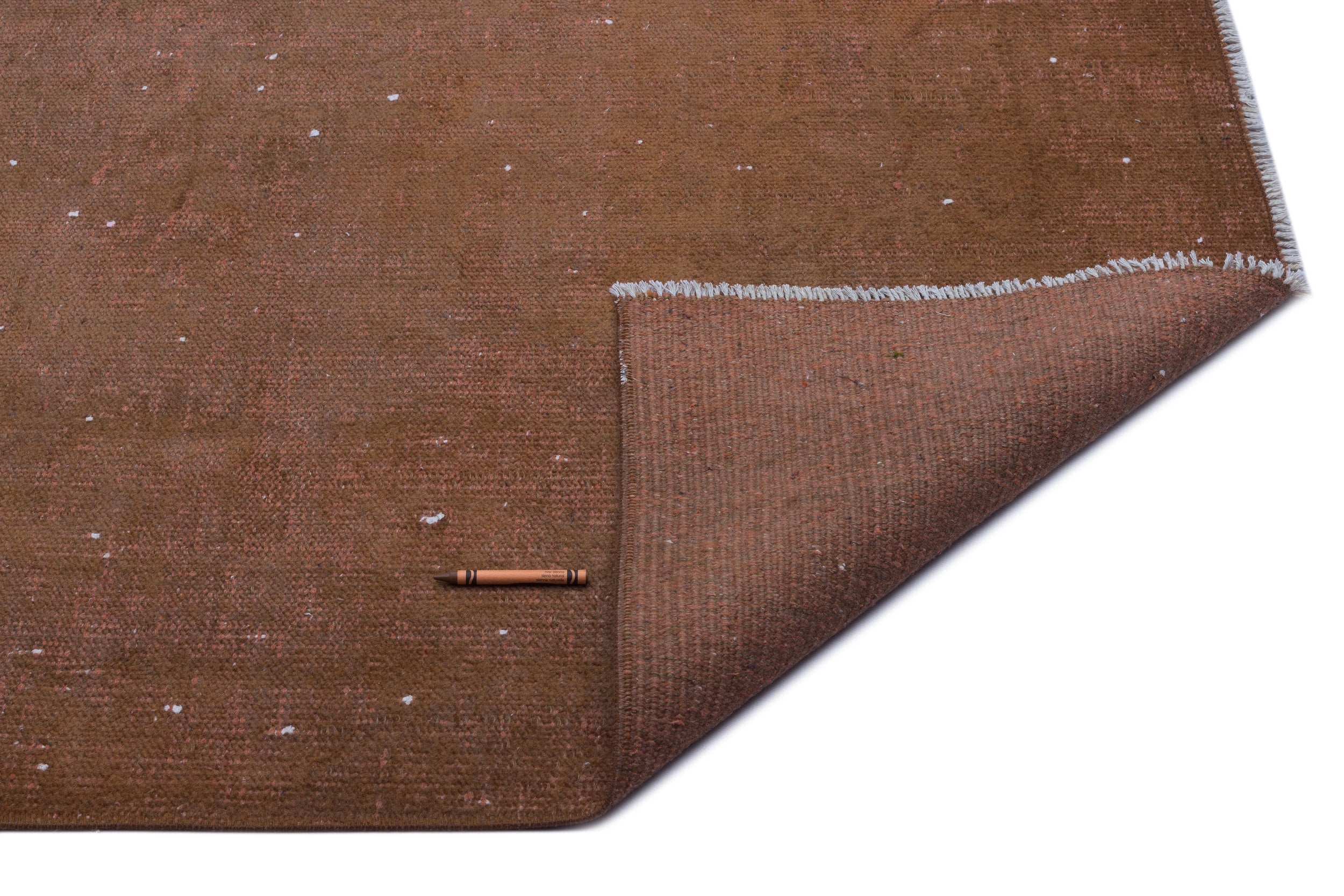 Atina Brown Vintage Wool Handmade Area Rug 5'10" x 9'1"