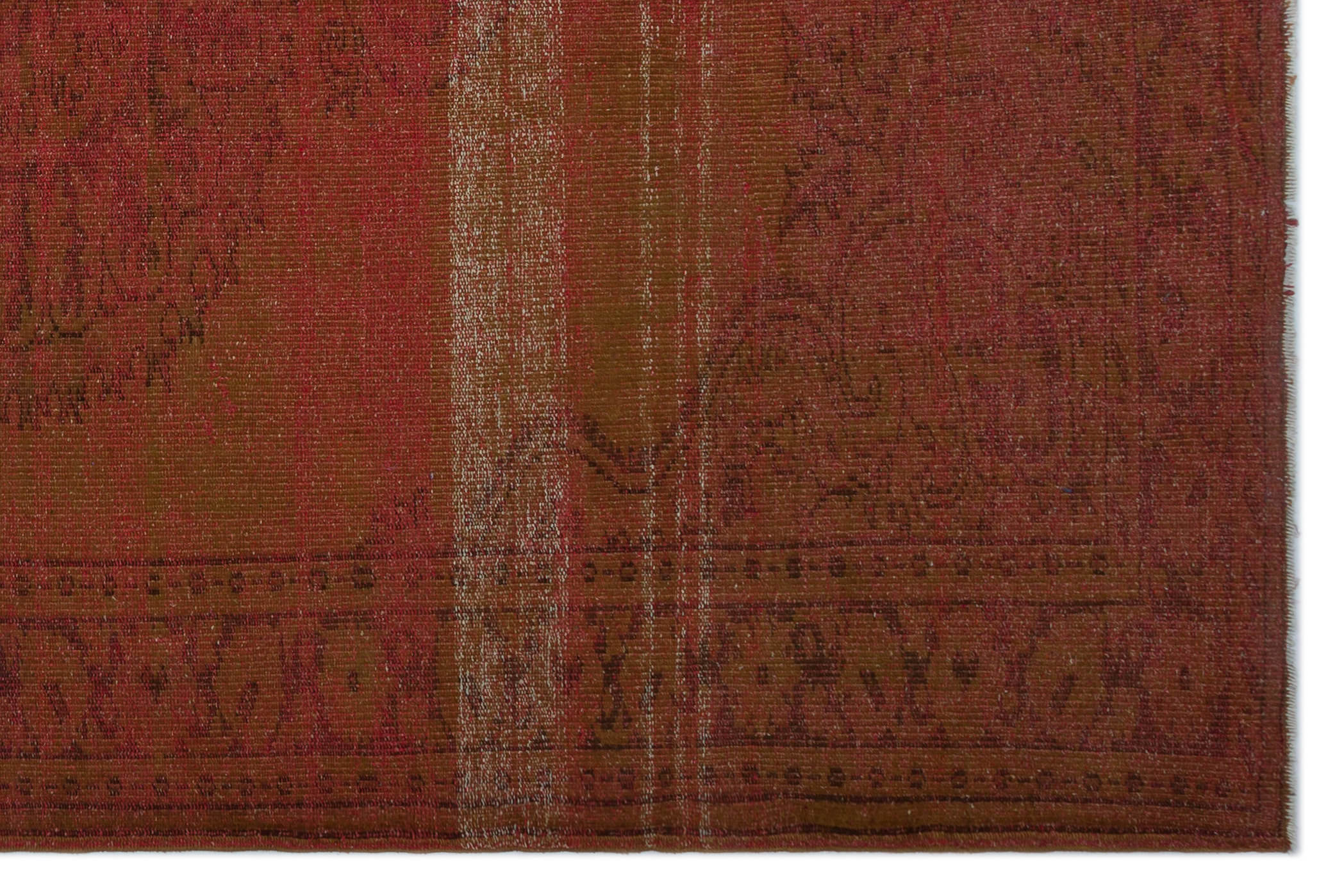 Atina Brown Vintage Wool Handmade Area Rug 6'5" x 9'9"