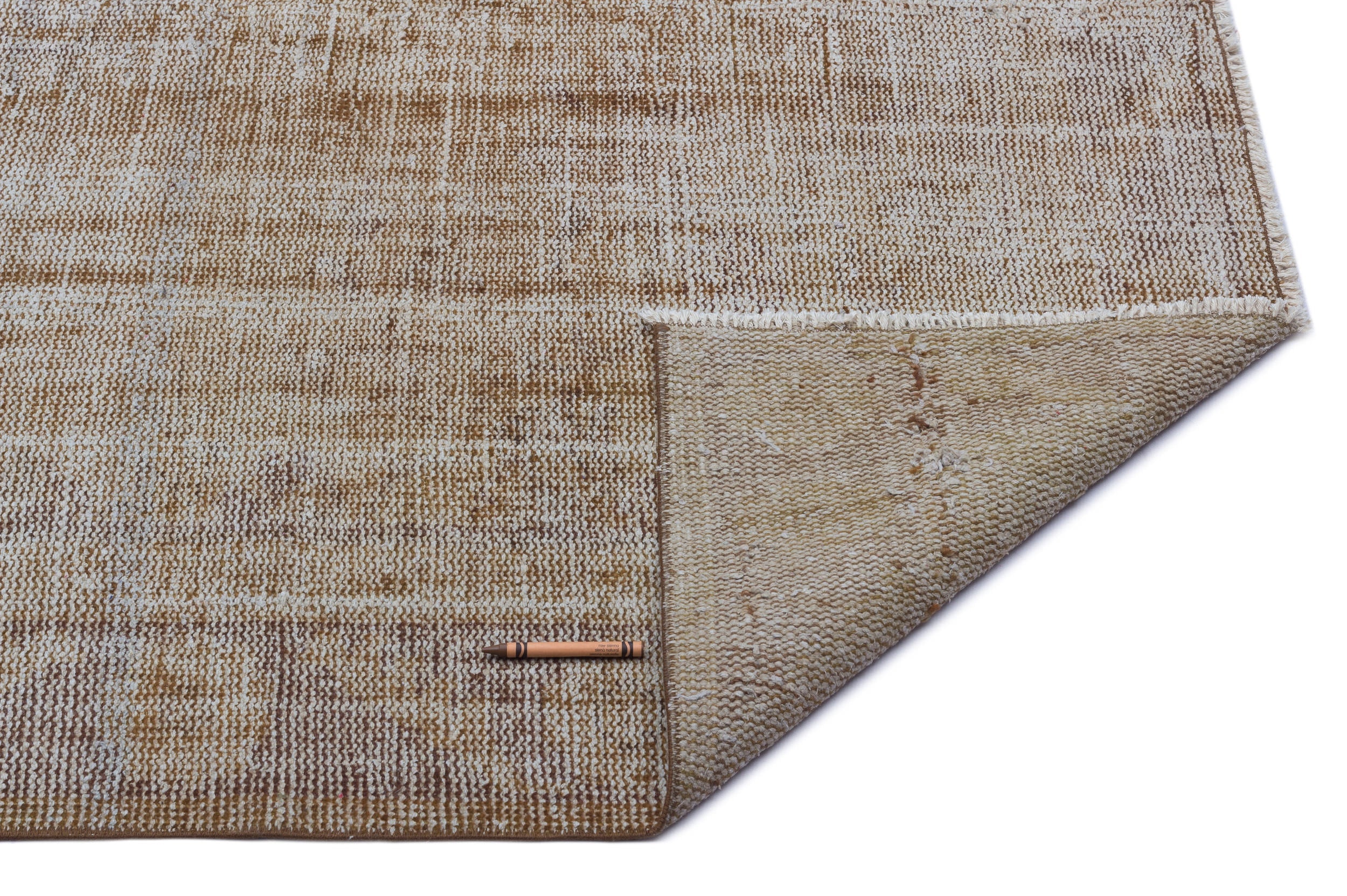 Atina Brown Vintage Wool Handmade Area Rug 5'9" x 8'1"