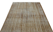 Atina Brown Vintage Wool Handmade Area Rug 5'9" x 8'1"