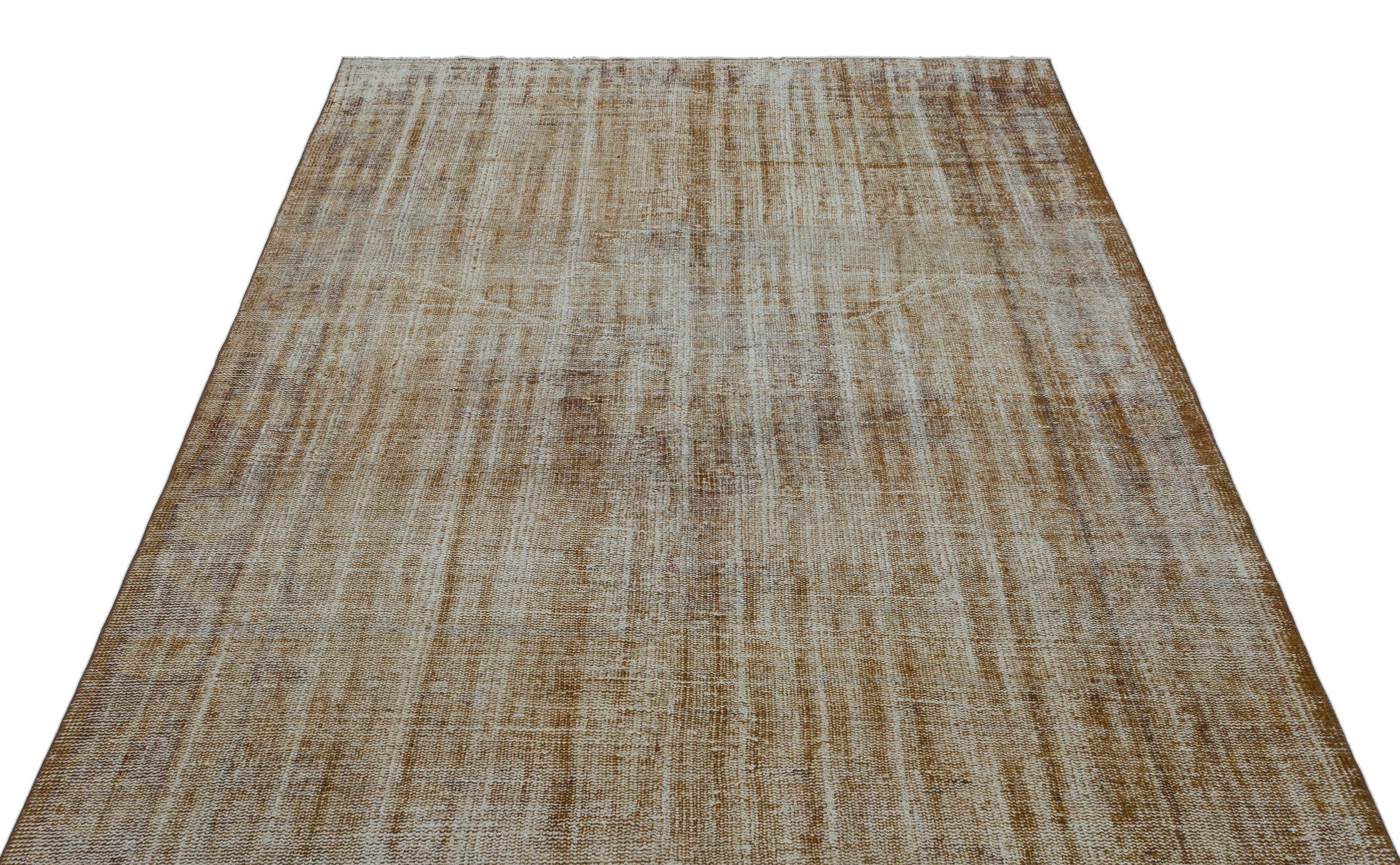 Atina Brown Vintage Wool Handmade Area Rug 5'9" x 8'1"