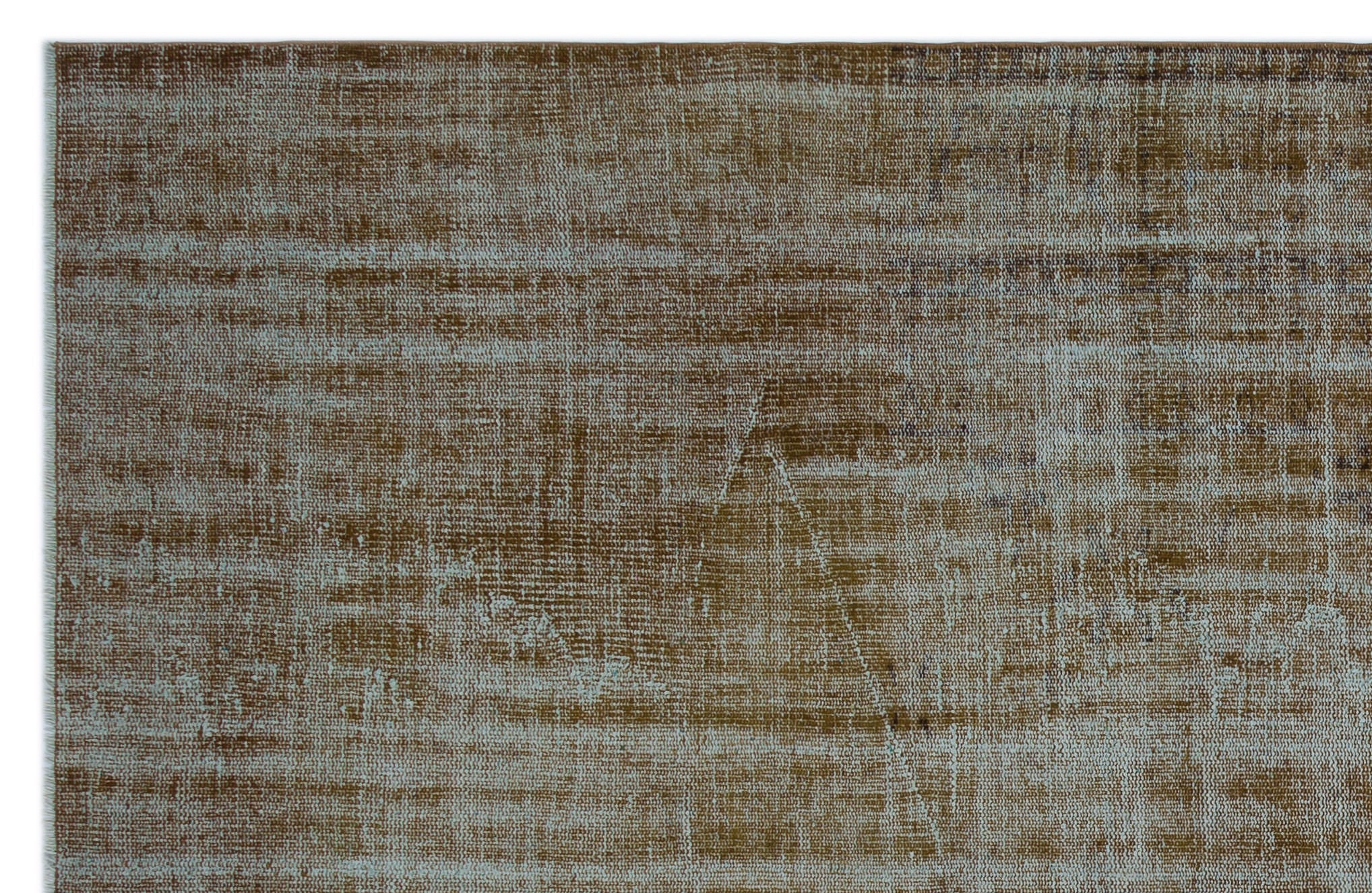 Atina Brown Vintage Wool Handmade Area Rug 6'2" x 9'5"