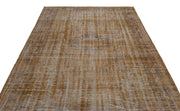 Atina Brown Vintage Wool Handmade Area Rug 5'10" x 9'8"