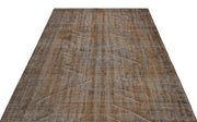 Atina Brown Vintage Wool Handmade Area Rug 5'7" x 9'3"