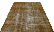 Atina Brown Vintage Wool Handmade Area Rug 5'9" x 8'10"