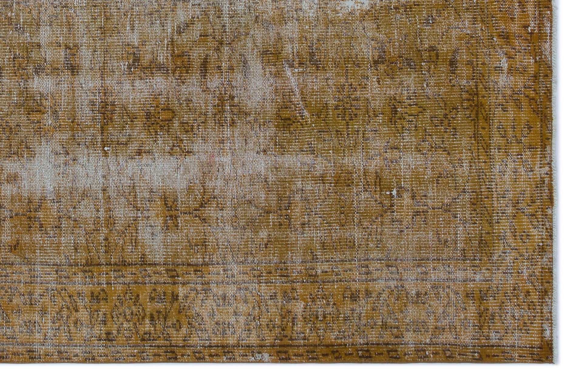Atina Brown Vintage Wool Handmade Area Rug 5'9" x 8'10"
