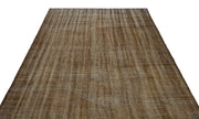 Atina Brown Vintage Wool Handmade Area Rug 6'4" x 9'11"